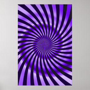 Poster Trippy: Abstrato Purple