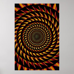 Poster Trippy: Espiral do Sawtooth