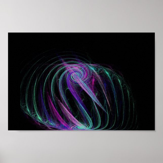 Póster Trippy love fractal (Frente)