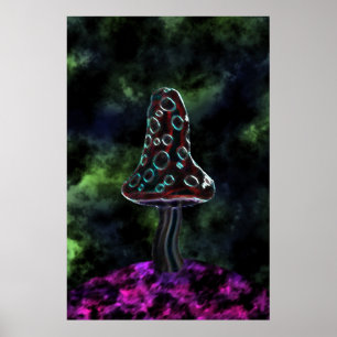 Poster Trippy Mushroom grande