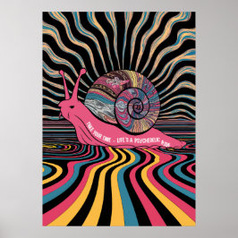 Poster Trippy Snail Art