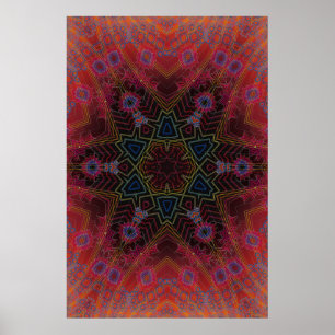 Poster Trippy: Trabalhos de arte radiais
