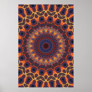 Poster Trippy: Trabalhos de arte radiais