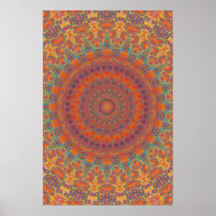 Poster Trippy: Trabalhos de arte radiais