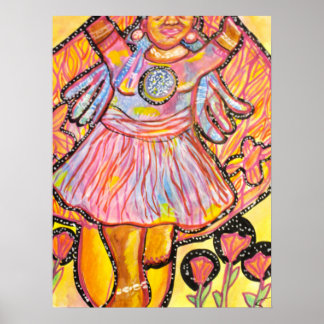 Poster Trippy Whimsical Surreal Poster| Embrace the Li