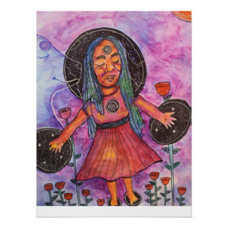 Póster  Trippy Whimsical Surreal Poster | Lukes word 2