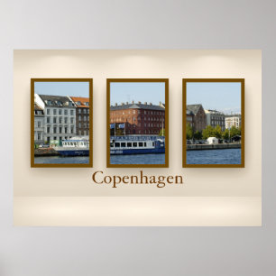 Póster Triptych de Copenhaga