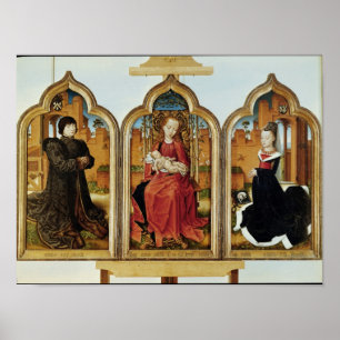 Poster Triptych de Jean de Witte, 1473