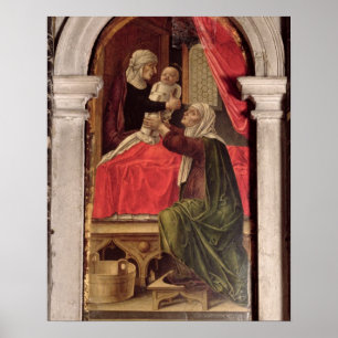 Poster Triptych de Madonna do Misericordia, 1473
