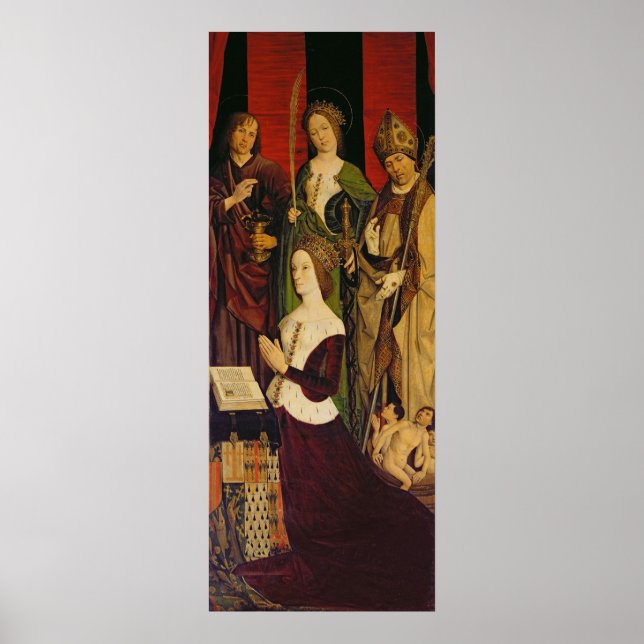 Poster Triptych de Moisés e o Burning Bush (Frente)