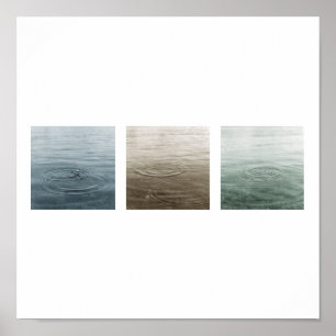 Póster triptych de queda
