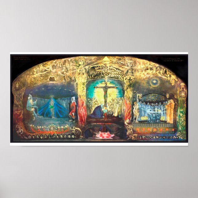 Póster Triptych Grail por Anna May - Rudolf Steiner (Frente)