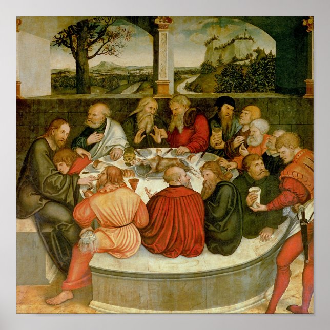 Póster Triptych, painel esquerdo, Philipp Melanchthon (Frente)