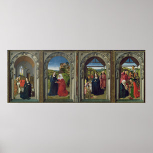 Poster Triptych que mostra o aviso