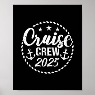 Poster Tripulação de Cruzeiro 2025 Grupo de Viagem de Fér