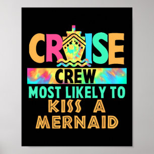 Poster Tripulação de Cruzeiro de Férias de Tie Dye Mais P