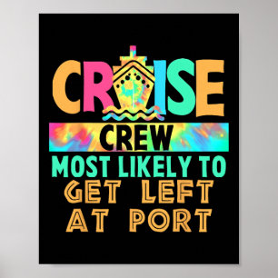 Poster Tripulação de Cruzeiro de Férias de Tie Dye Mais P