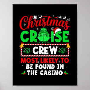 Poster Tripulação de Cruzeiro de Natal com Maior Probabil