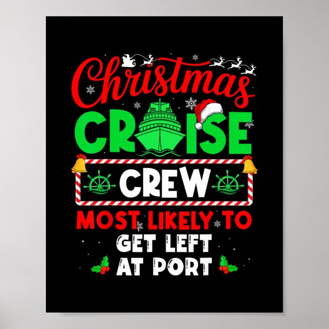 Poster Tripulação de Cruzeiro de Natal com Mais Probabili (Frente)