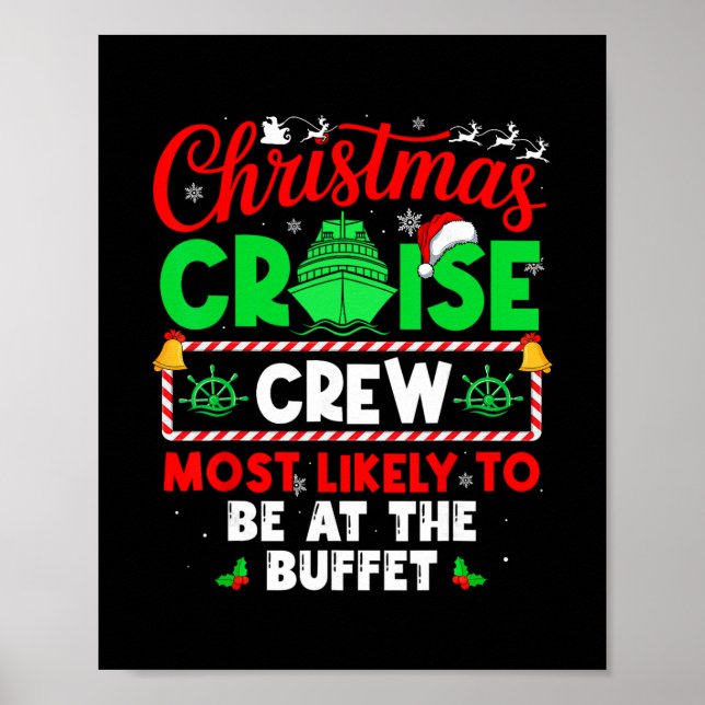 Poster Tripulação de Cruzeiro de Natal com Mais Probabili (Frente)