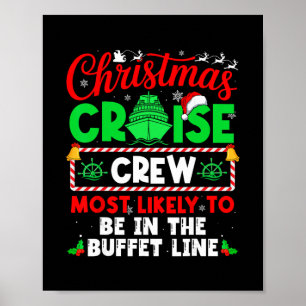 Poster Tripulação de Cruzeiro de Natal Mais Propensa a Es