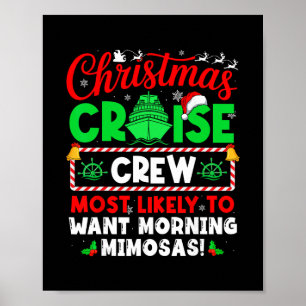Poster Tripulação de Cruzeiro de Natal Mais Propensa a Qu