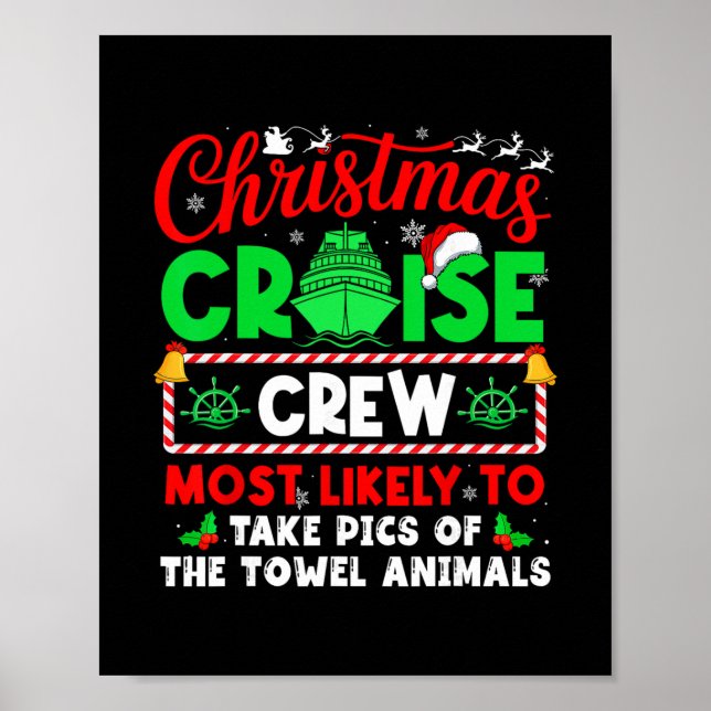 Poster Tripulação de Cruzeiro de Natal Mais Propensa a Ti (Frente)