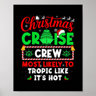 Poster Tripulação de Cruzeiro de Natal Mais Propensa a Tr