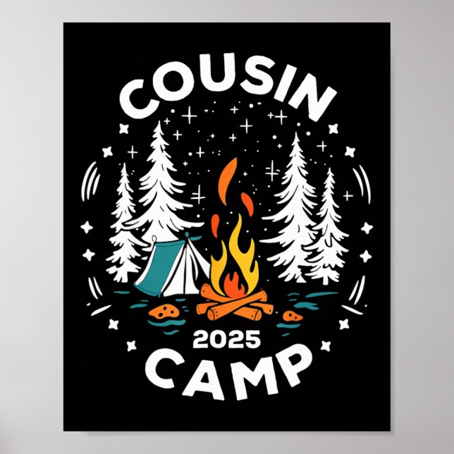 Poster Tripulação de Férias de Verão de Acampamento Acamp (Frente)