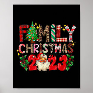 Poster Tripulação de Natal da Família Retro 2023 - Famíli