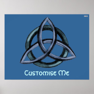 Póster Triquetra (Blue)