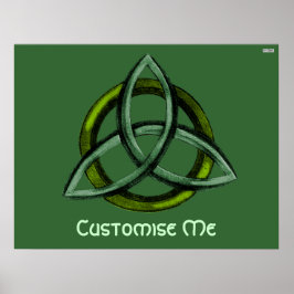 Poster Triquetra (verde)
