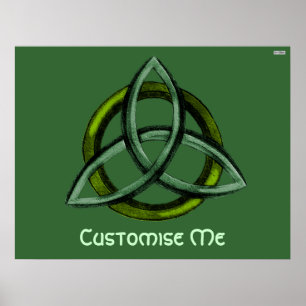 Poster Triquetra (verde)
