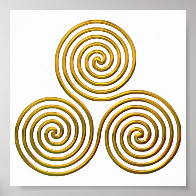 Poster Triskele-gold (Frente)