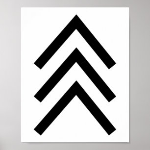 Poster Trisomy 21 Down Síndrome Três Setas Cromossômicas