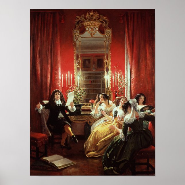 Poster Trissotin Lendo seu Sonnet (Frente)