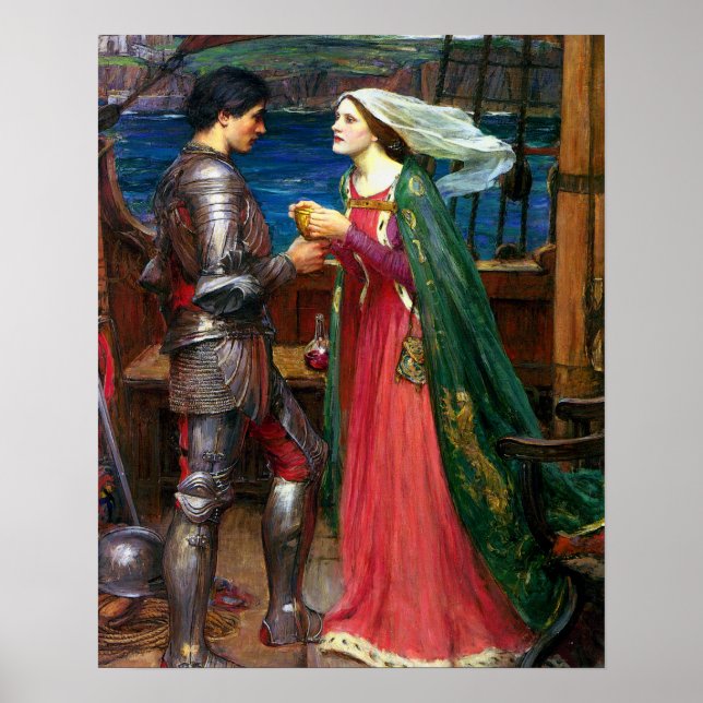 Poster Tristan and Isolde, c. 1916 by John Waterhouse (Frente)