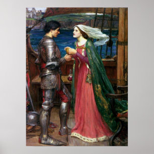 Poster Tristan e Isolde por John William Waterhouse