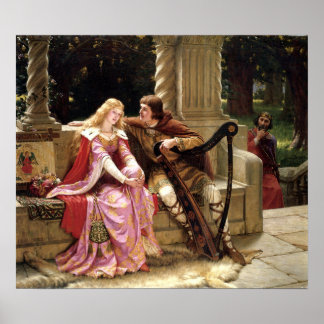 Póster Tristan & Iseult por Edmund Leighton 1902