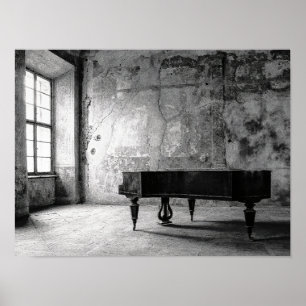 Poster Triste piano