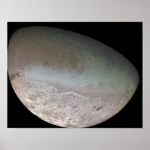 Póster Triton, a lua a maior do planeta Netuno