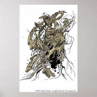 Póster triturador de latas