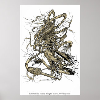 Póster triturador de microfone