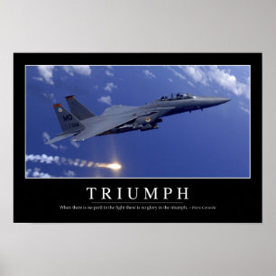 Póster Triumph:: Citações inspiradas 1