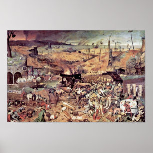 Póster Triumph da morte por Bruegel D. Ä. Pieter