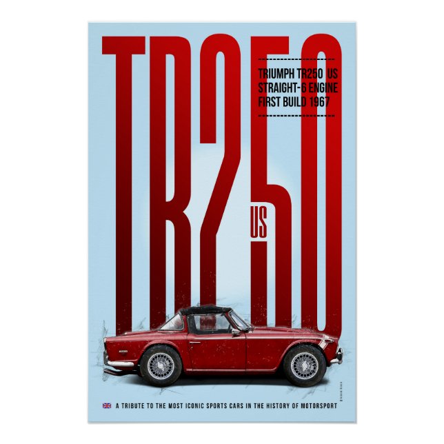 Póster Triumph TR250 (Frente)