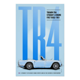 Póster Triumph TR4
