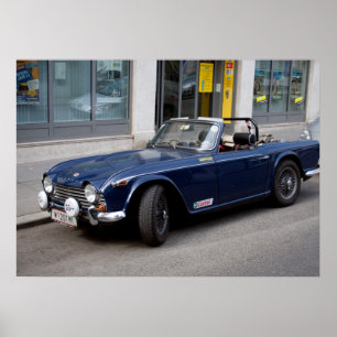 Póster Triumph TR4 A