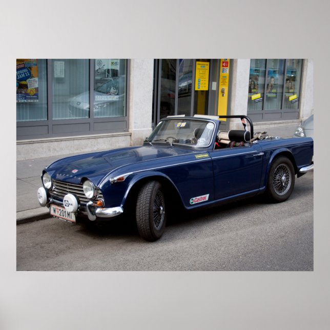 Póster Triumph TR4 A (Frente)