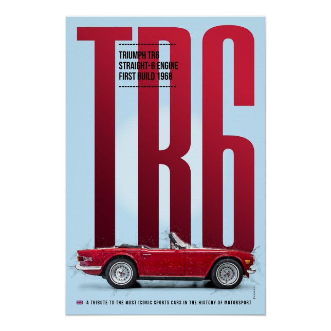 Póster Triumph TR6 (Frente)